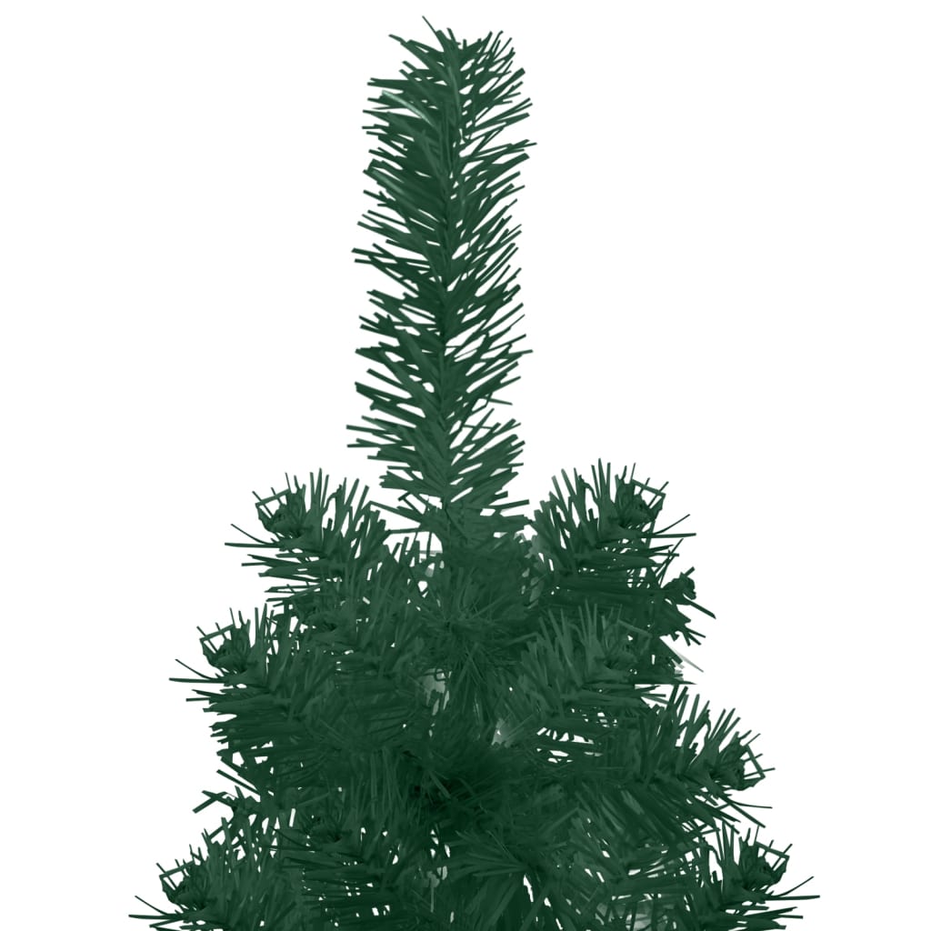 Künstlicher Halb Weihnachtsbaum mit Ständer Schlank Grün 240 cm Abisko