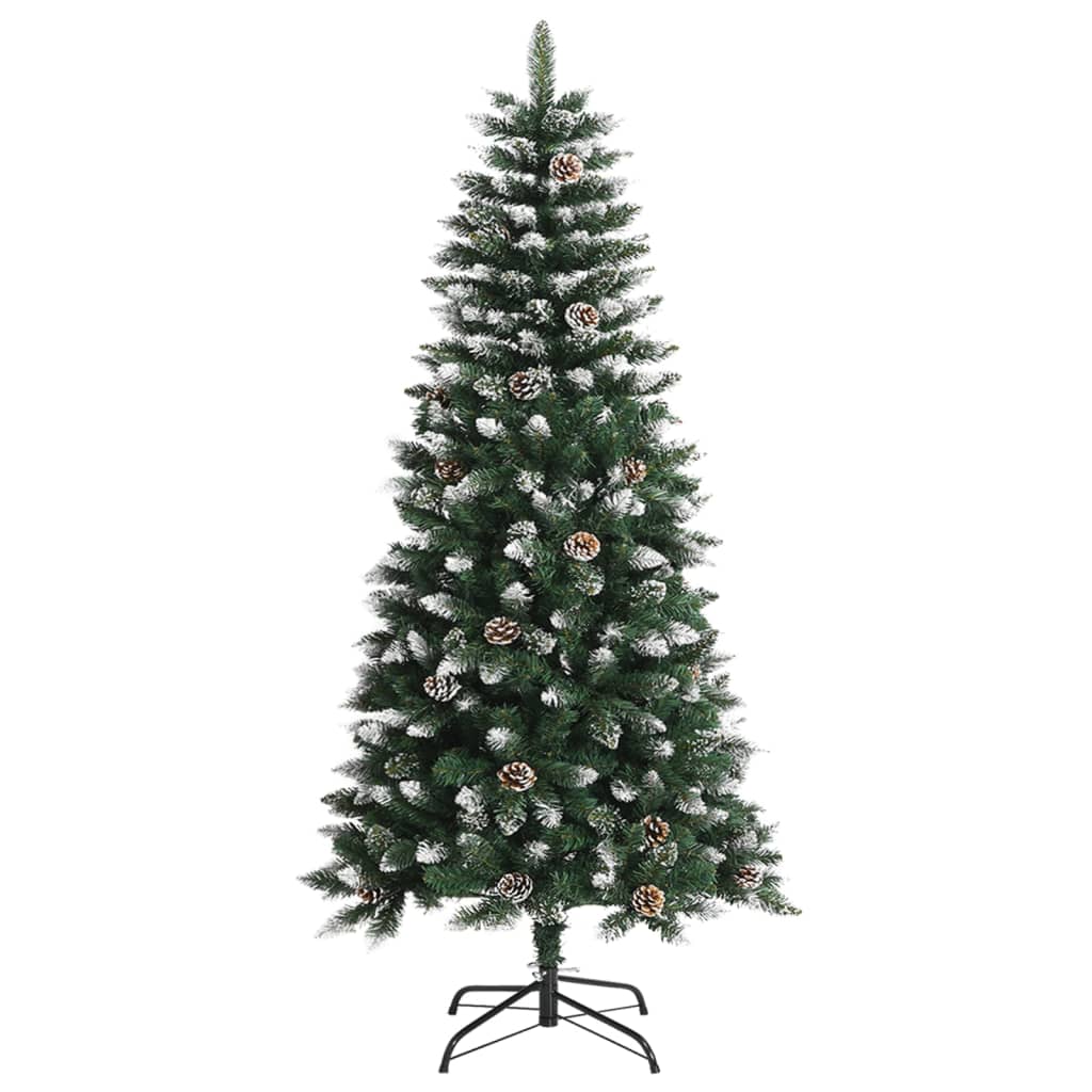 Künstlicher Weihnachtsbaum mit Ständer Grün 120 cm PVC Abisko