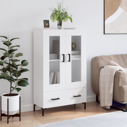 Highboard Weiß 69,5x31x115 cm Holzwerkstoff