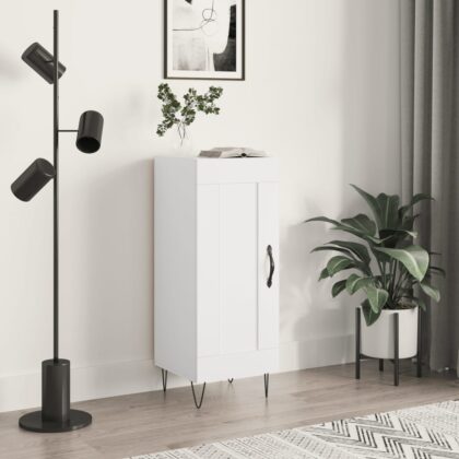 Sideboard Weiß 34,5x34x90 cm Holzwerkstoff
