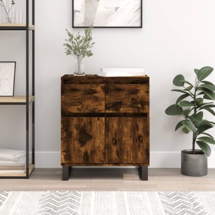Sideboard Räuchereiche 60x35x70 cm Holzwerkstoff
